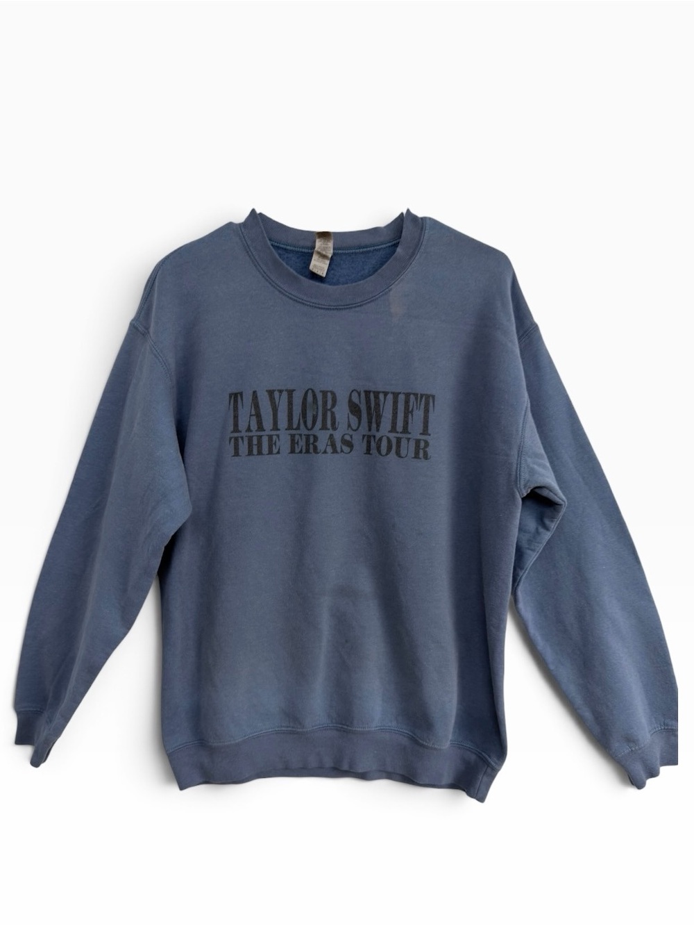 Taylor Swift Eras Tour Blue Crewneck Sweatshirt Gildan Heavy Blend Medium Merch